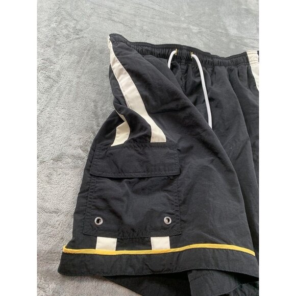 Tommy Hilfiger Swim Trunks Mens Large Blue Hilfiger 85 Mesh Lined Y2K Shorts - Picture 10 of 11